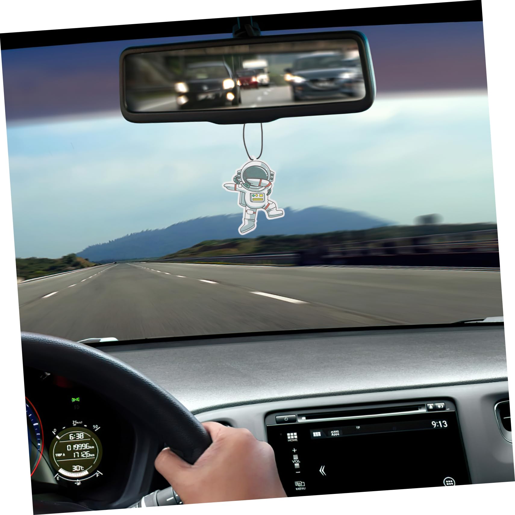 SOLUSTRE 40 Stk Auto-Aromatherapie-Papier Auto-Parfüm-Dekoration hängende für Autos auto innenraum zubehör car interior accessories Auto-Erfrischer-Anhänger Autoerfrischer