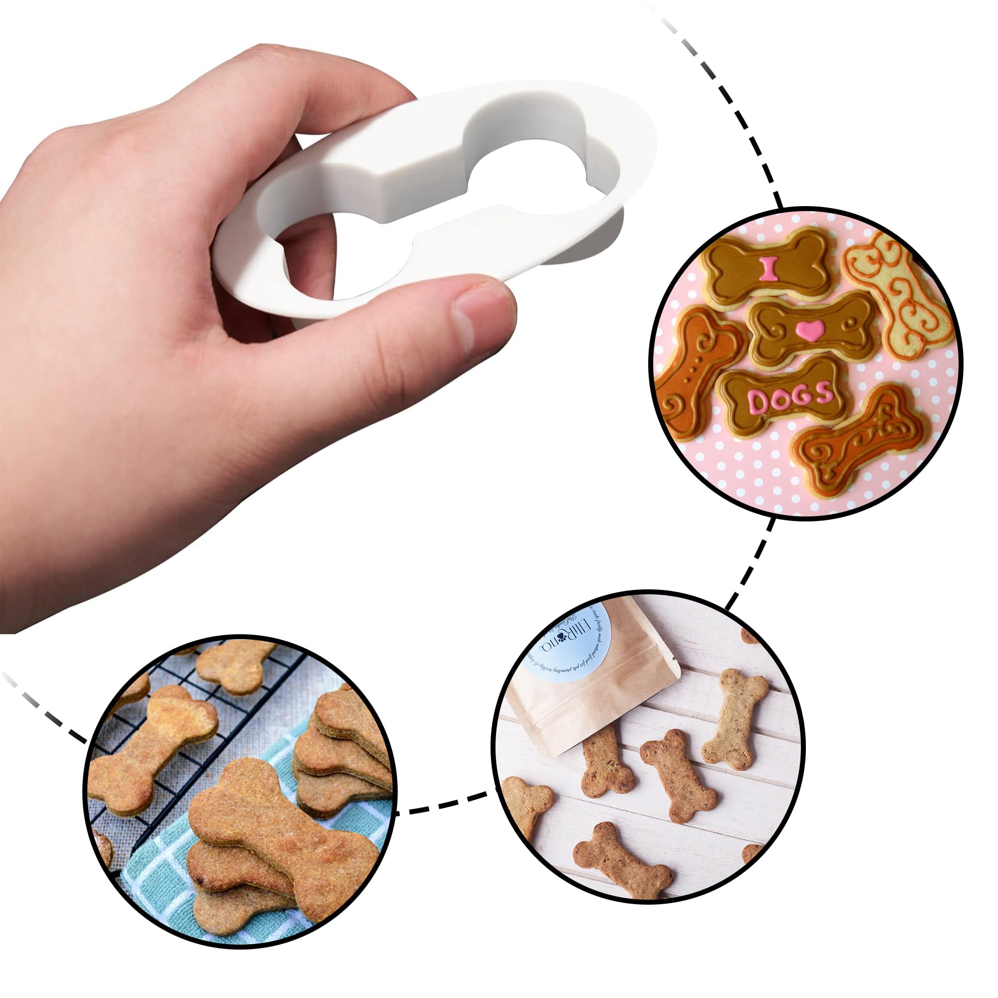 Amazon | 4ピース/セット 犬の骨 クッキーカッター 犬の骨