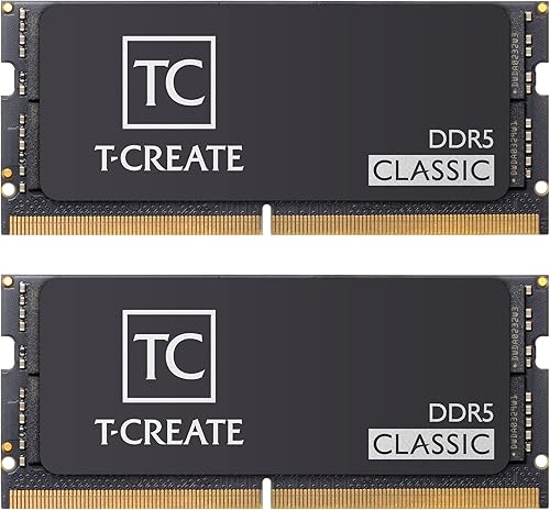 TEAMGROUP T-Create Classic DDR5 SODIMM 2x16GB 5200MHz (PC5-41600) CL42 Módulo de memoria para portátil Ram - CTCCD532G5200HC42DC-S01