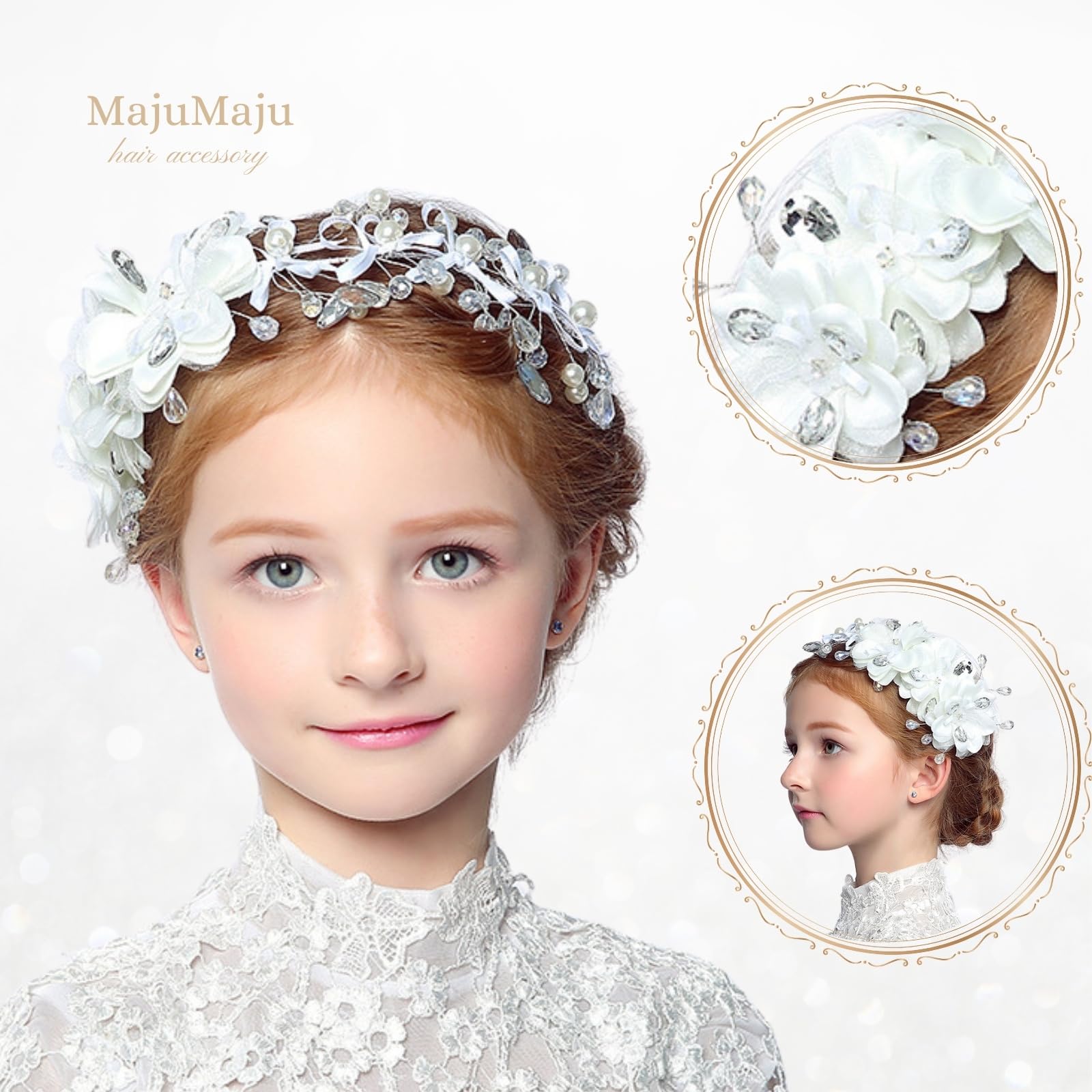 Amazon.co.jp: [MajuMaju]ヘアアクセサリー ピアノ発表会 ヘッドドレス