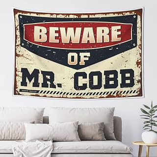 Boys Bedroom Accessories Beware Of Mr. Cobb Tapestry Funny Outdoor Decor Asthetic Bedroom Assecories (Size : 75X100CM)