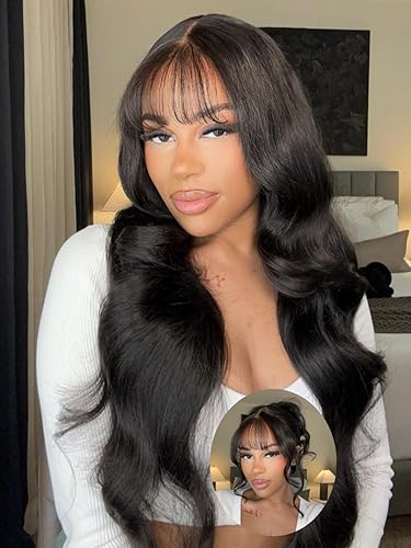 Miniatura 18 de Julia Hair Pre Everything - Pelucas de cabello humano con encaje frontal HD de 13x4, sin pegamento, pre despuntadas, pre cortadas, balayage, con