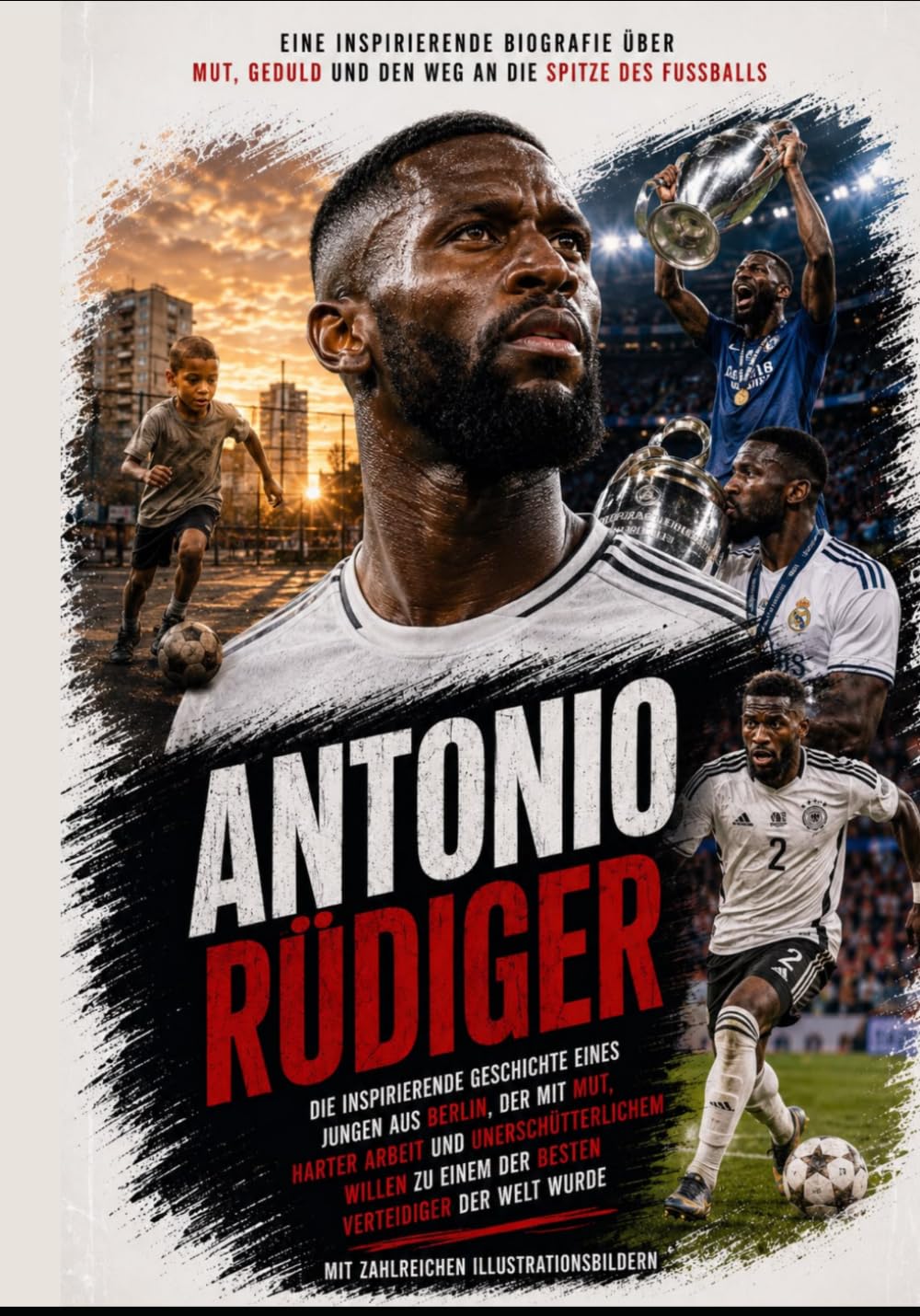 Antonio Rüdiger (Kinderbuch Biografie): Die inspirierende Geschichte eines Jungen aus Berlin, der mit Mut, harter Arbeit und unerschütterlichem Willen zu einem der besten Verteidiger der Welt wurde
