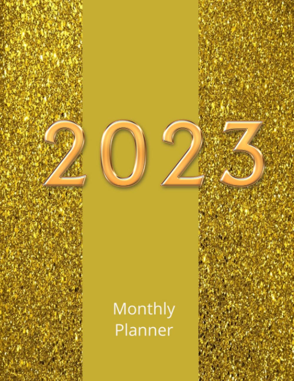 2023 Glitter Monthly Planner: Pages for Monthly Planning & Notes