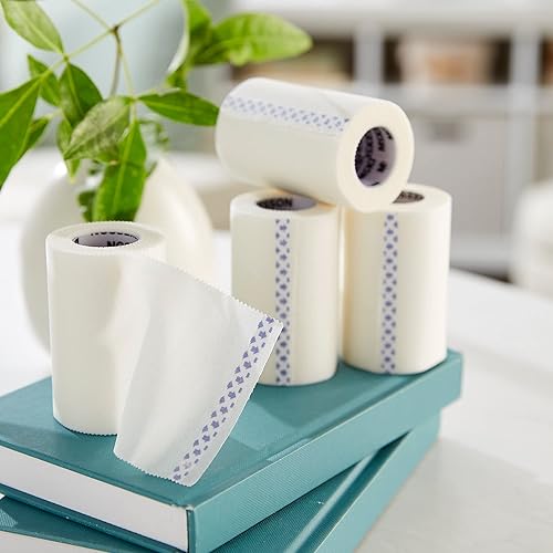 Miniatura 7 de McKesson Cinta quirúrgica no estéril tela similar a la seda permeable al aire 3 pulgadas x 10 yardas 4 rollos 1 paquete