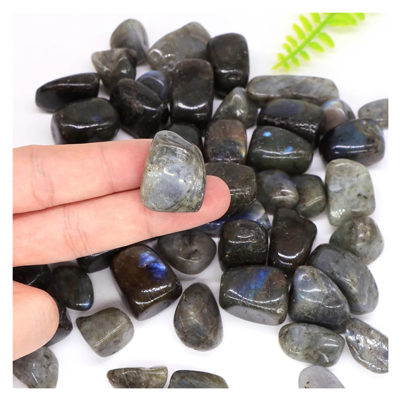 Ghiaia per Acquari Sabbia di Labradorite Flash, Pietre levigate alla rinfusa, Ghiaia, Cristalli, minerali, Gemme, Acquario, Decorazione for la casa, Regalo(1000g)