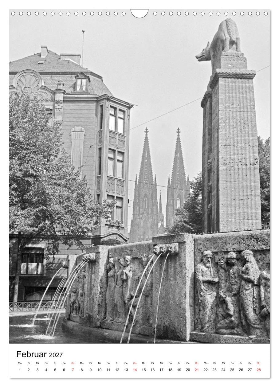 CALVENDO - Zeitreise Köln 1930er Jahre. Fotograf: Karl Heinrich Lämmel (Wandkalender 2027 DIN A3 hoch), Monatskalender: 12 Historische Köln Aufnahmen vom Fotografen Karl Heinrich Lämmel aus den 1930er
