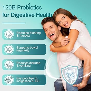 ZEBORA Probiotics for Women & Men, 120 Billion CFUs, 90 Veggie Capsules