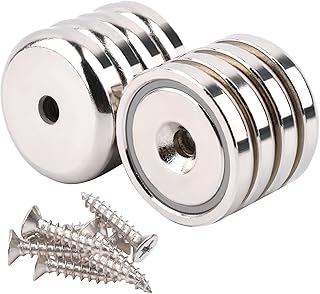 Gesponserte Anzeige – MIN CI 8 Stück Neodym Magnet Groß 40kg(88lbs), Magnete Stark Magnete mit Loch 32x7mm Starke Magneten...