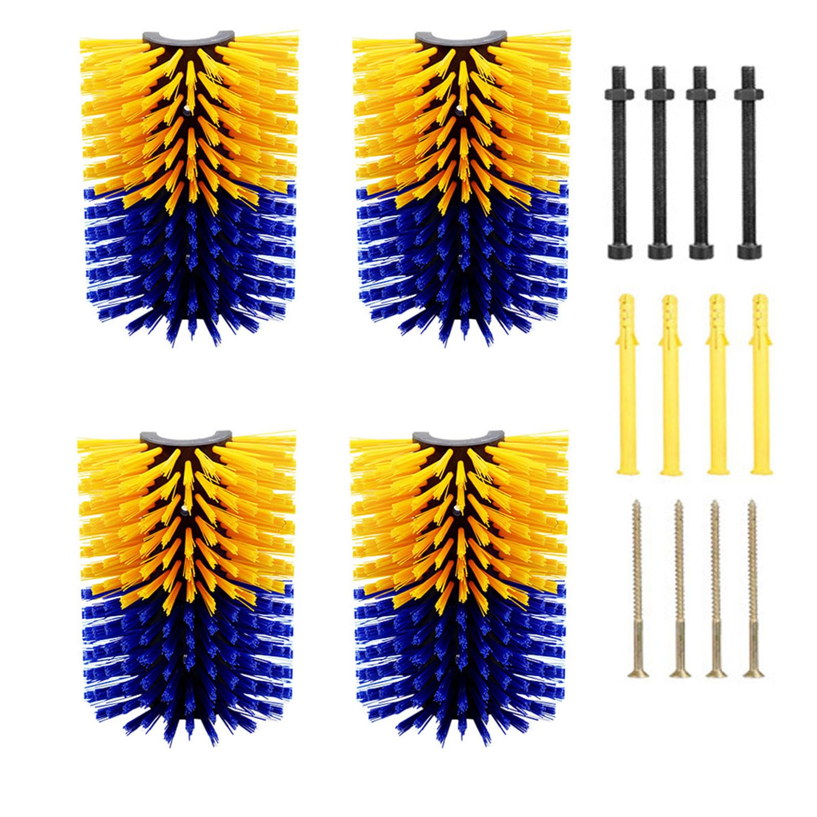 Cepillo para rascar Ganado,raspador semicircular Cepillos de Masaje,Alivia El Picor De Espalda,Elimina L,Mantener la Limpieza,Resistentes y Fáciles de Instalar,para Ganado para Caballo,Cabra,Vaca