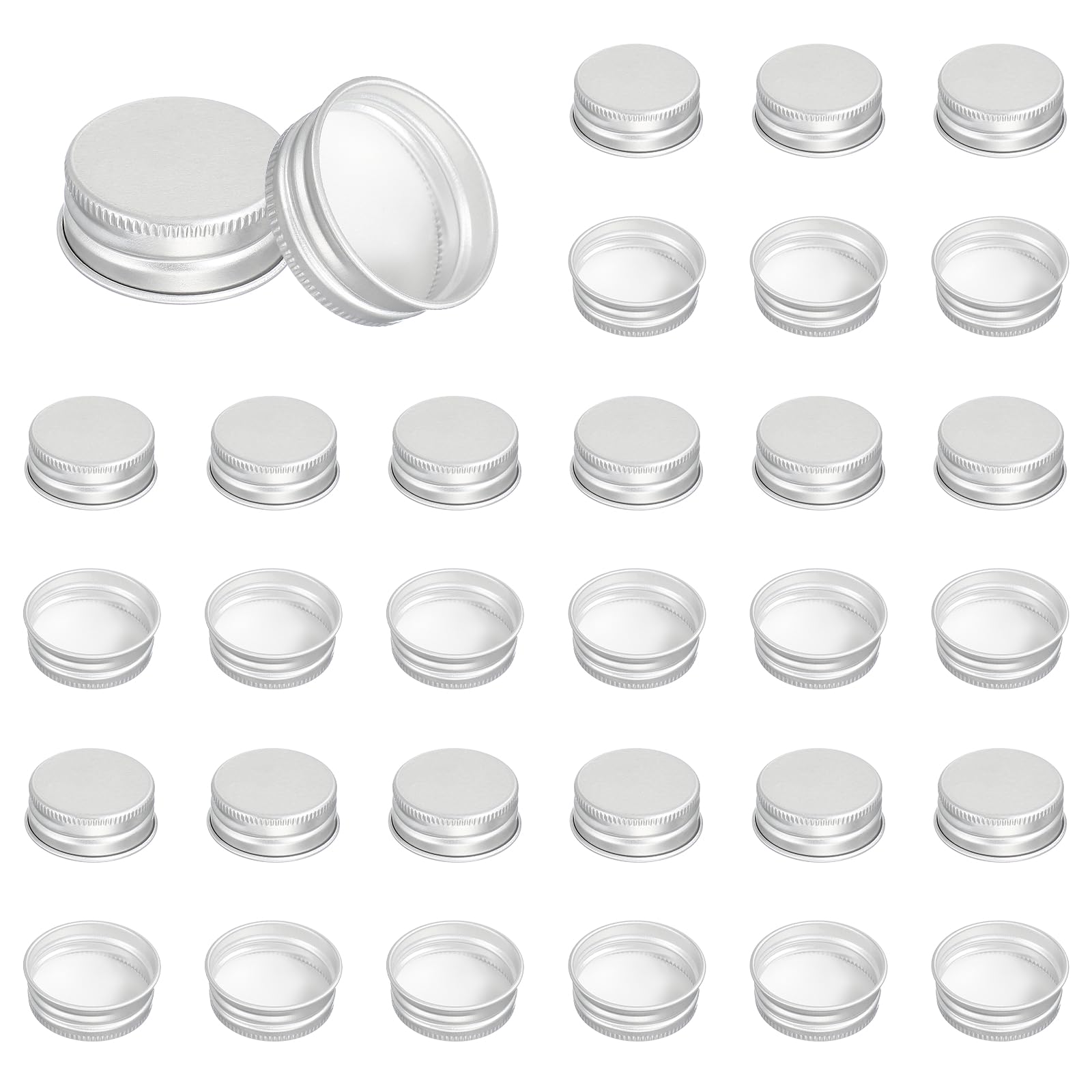 PATIKIL 31mm Aluminum Metal Round Mason Jar Screw Lids 54 Pcs Silver Tone — Amazon image 12