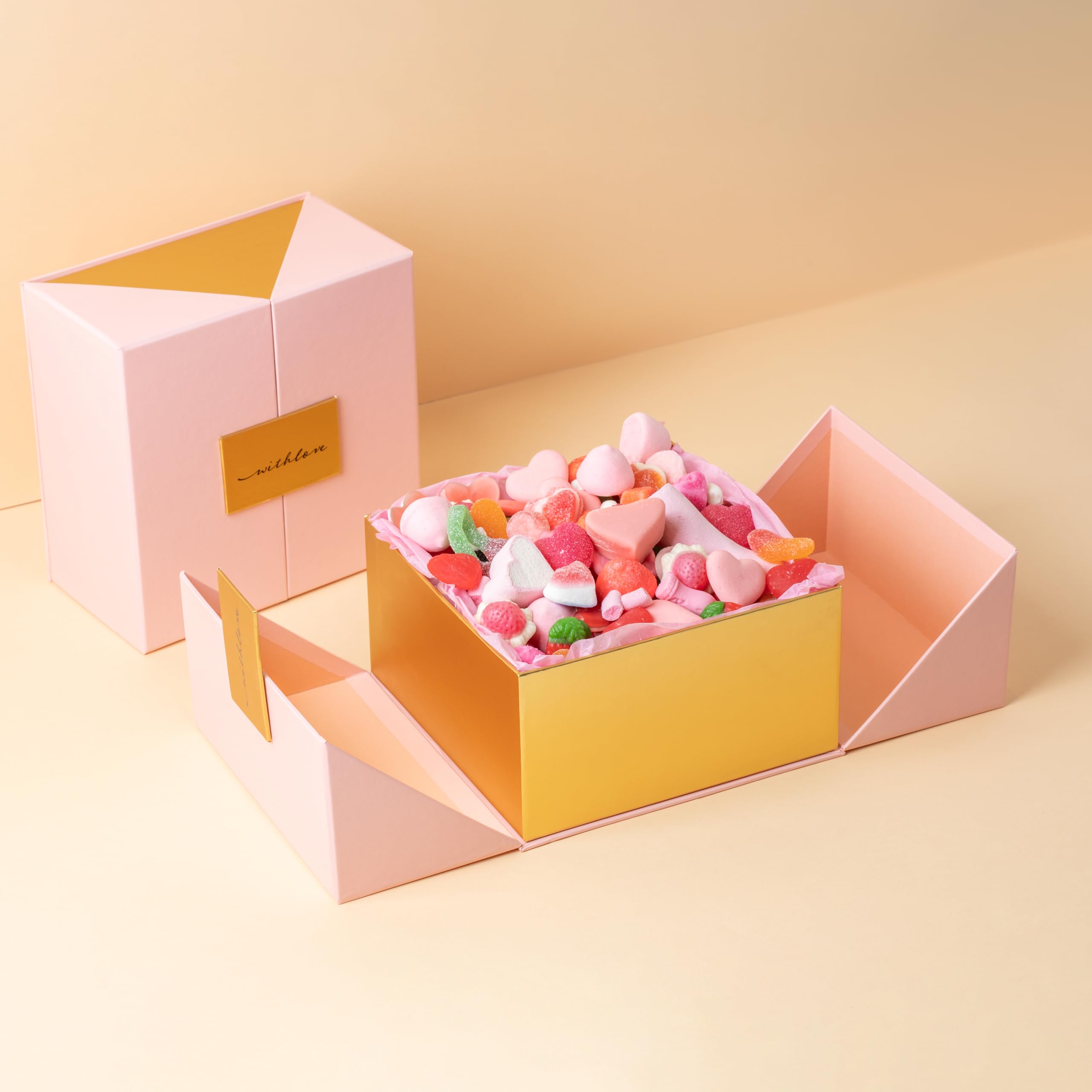 Onza. Caja de chuches Regalo mujer original. Cesta de diseño rellena de las mejores gominolas. 1KG de chuches. Regalo dia de la madre, Regalos Pareja, Cumpleaños. Regalo personalizado con etiqueta