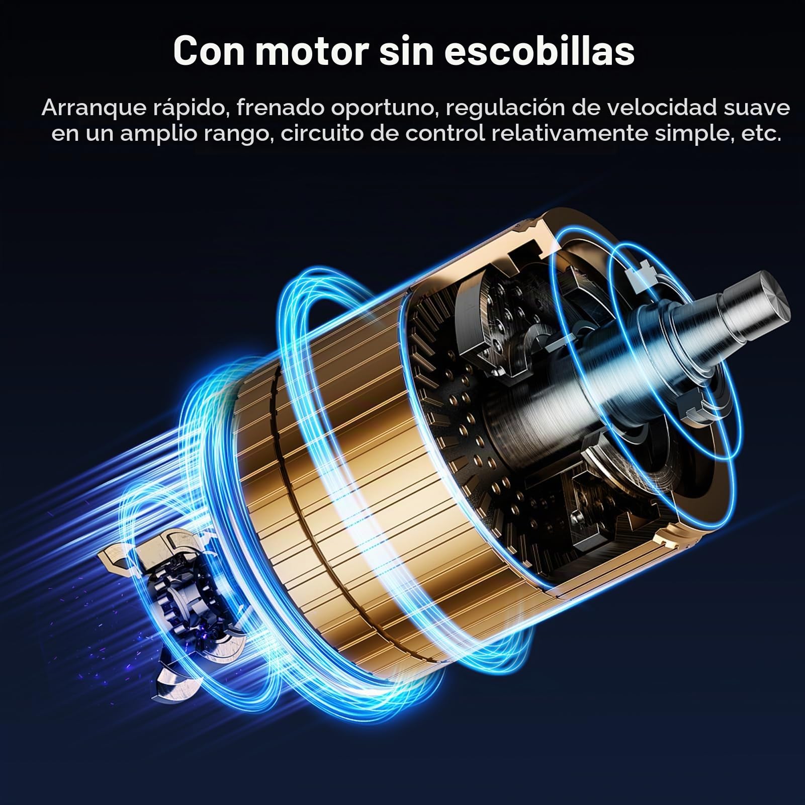 Lijadora Orbital Weytoll 125mm Lijadora Electrica, Compatible con Batería Makita 18 V, Motor Brushless 12000 rpm, Bolsa para el Polvo, Reemplaza Lijadora Orbital DBO180Z Ø 125mm