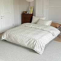 Vista 2 de BlueBlue Juego de funda de edredón con diseño de conejo tamaño Queen, 100% algodón, ropa de cama para niños, niñas, adolescentes, con dibujos