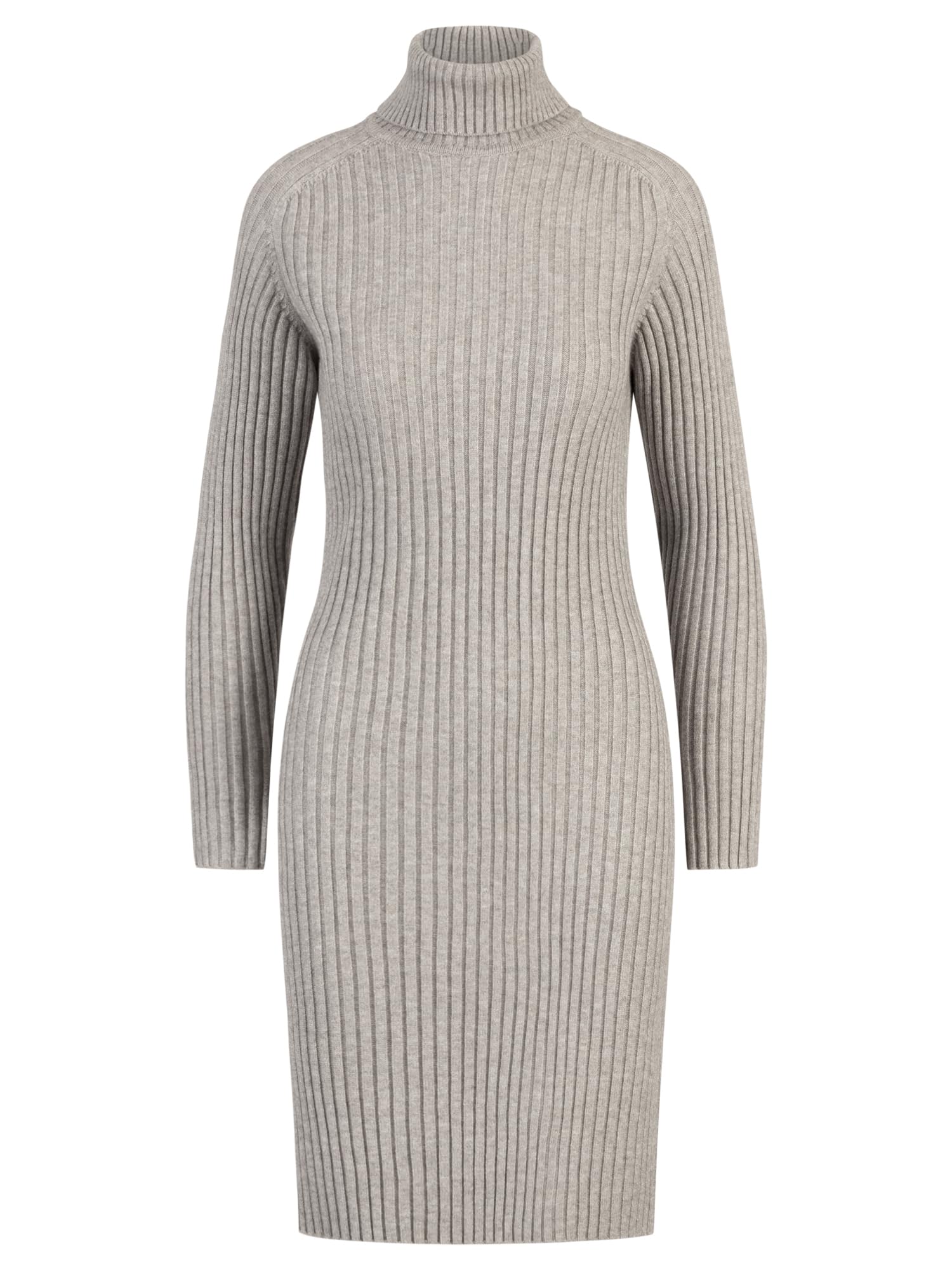 APART Rippenstrickkleid mit Rollkragen,