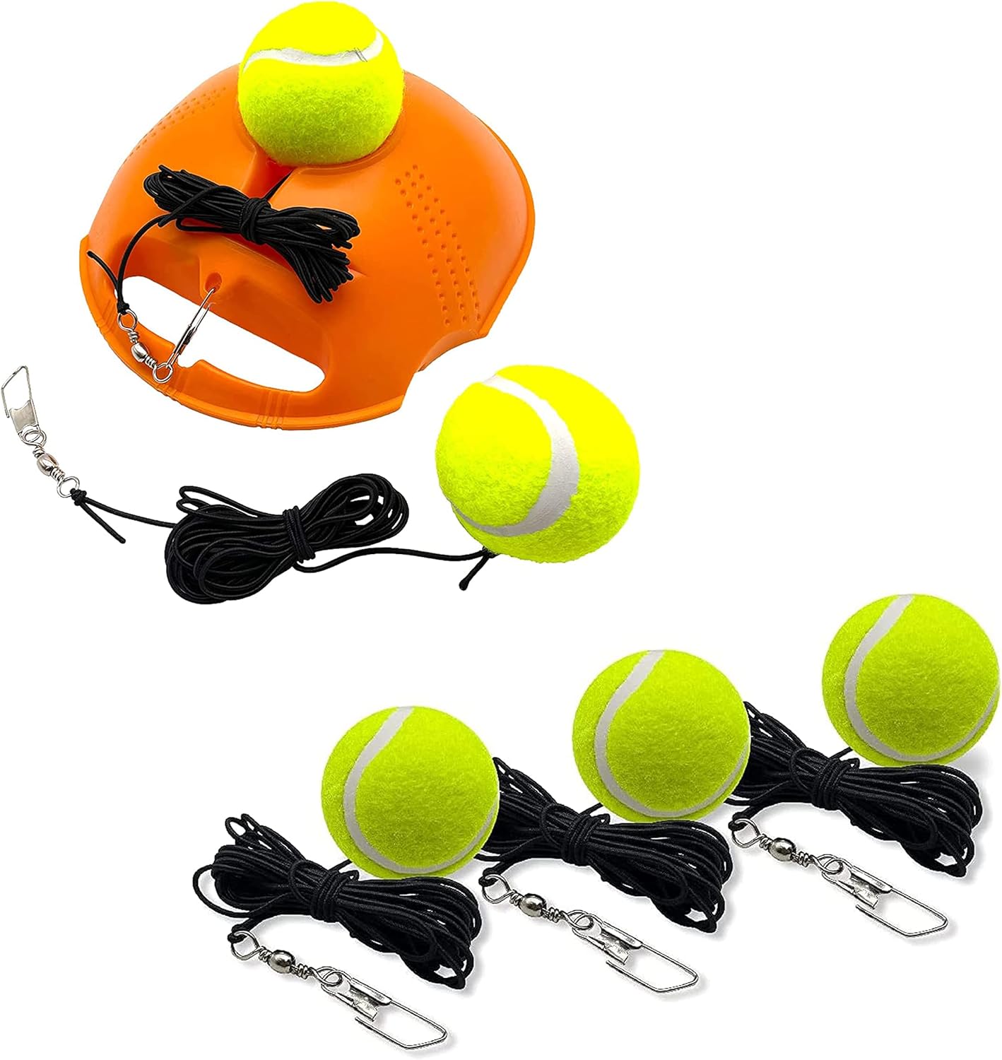 TaktZeit Tennis Trainer Baseboard with 2 String Tennis