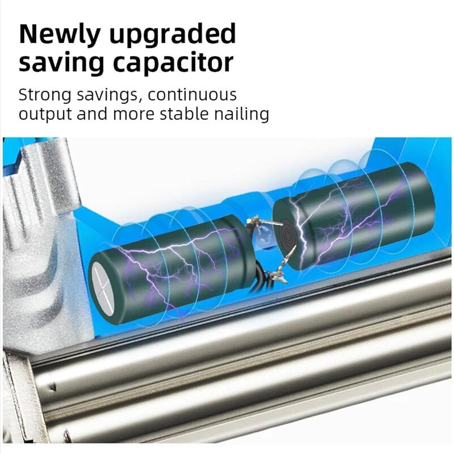 Agrafeuse Et Cloueuse Électrique Filaire 2 en 1 2300W, Cloueur Électrique Réglable À 6 Vitesses Compatible avec Des Fixations de 10 À 30 Mm, Outil de Fixation Manuel pour Le Travail du Bois