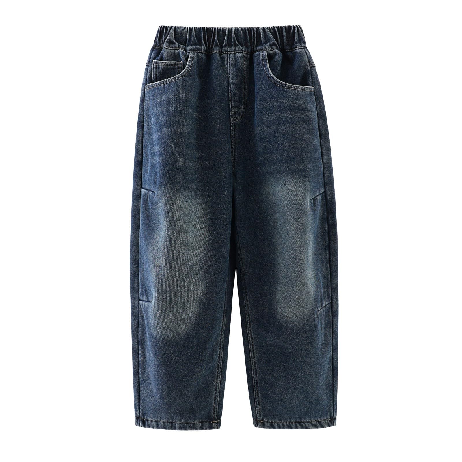 Jean baggy garçon avec coupe confortable et ample à jambes droites - 8
