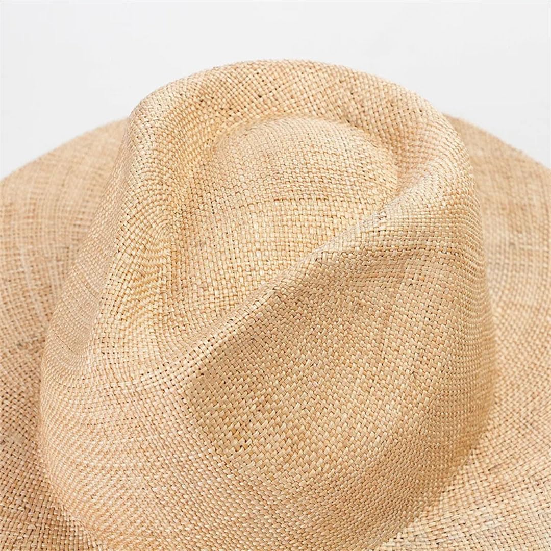 Cappello di paglia leggero da donna, protezione solare, grande gronda marrone, grigio, taglia 6 7/8/7 1/8, marrone grigio, 6 7/8 / 7 1/8, marrone/grigio., 6 7/8 / 7 1/8