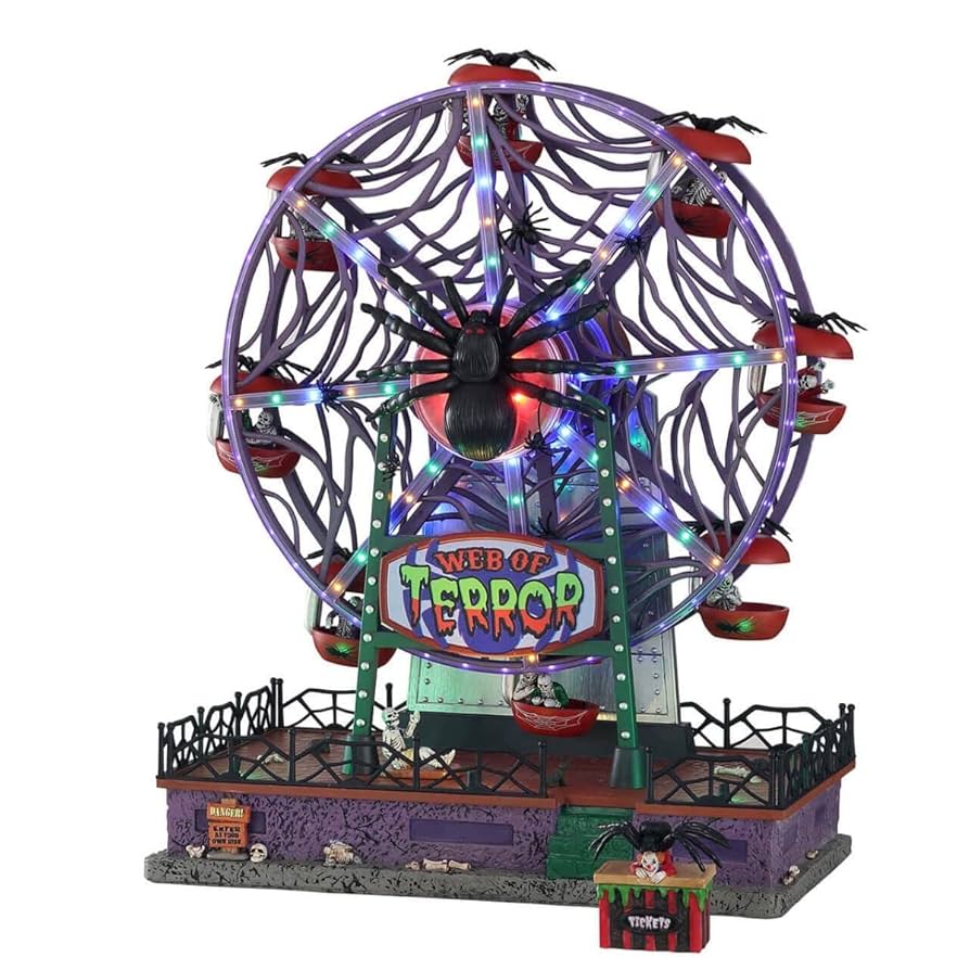 Amazon.com: Lemax Web of Terror Ferris Wheel, with 4.5V