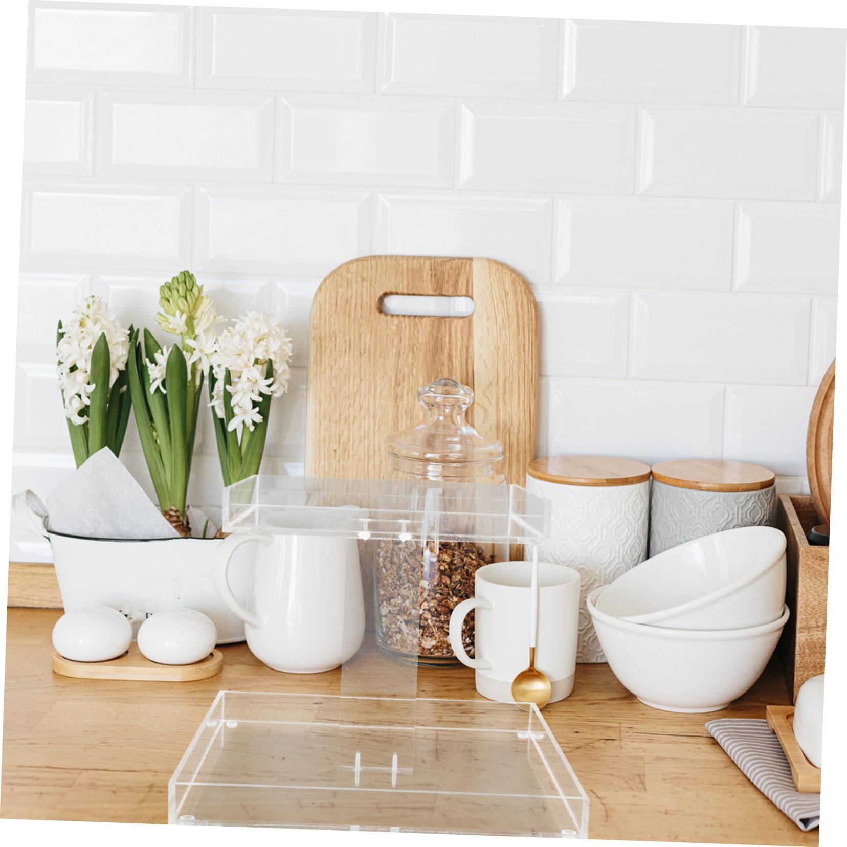 Mikinona Organizador De Perfumes De Acrílico Estante De Almacenamiento Multifuncional para Baño y Hogar