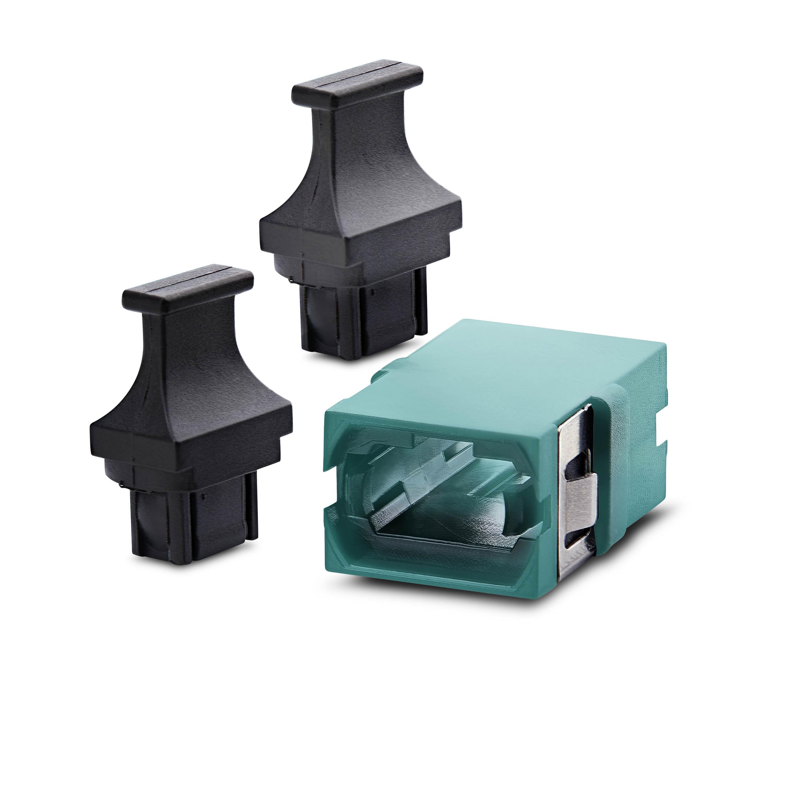 StarTech Accoppiatore MPO/MTP, adattatore fibra multimodale OM3/OM4, Key Up-Key Down, MPO/MTP-PC per patch panel e enclosure, Aqua