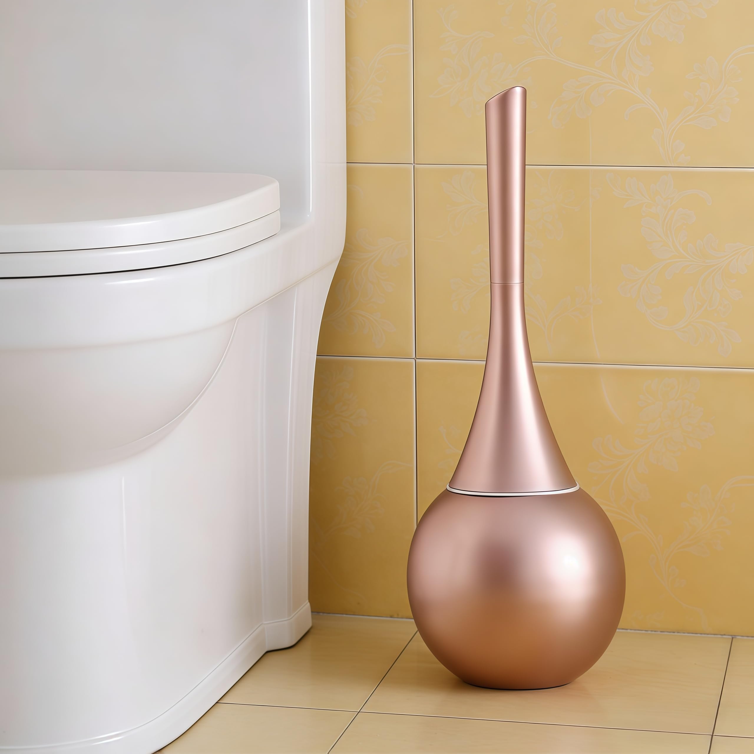 Set scopino for WC in plastica ABS e acciaio inossidabile