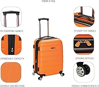 Vista 50 de Rockland - Maleta de viaje Melbourne, rígida y expandible, con ruedas giratorias, Azul