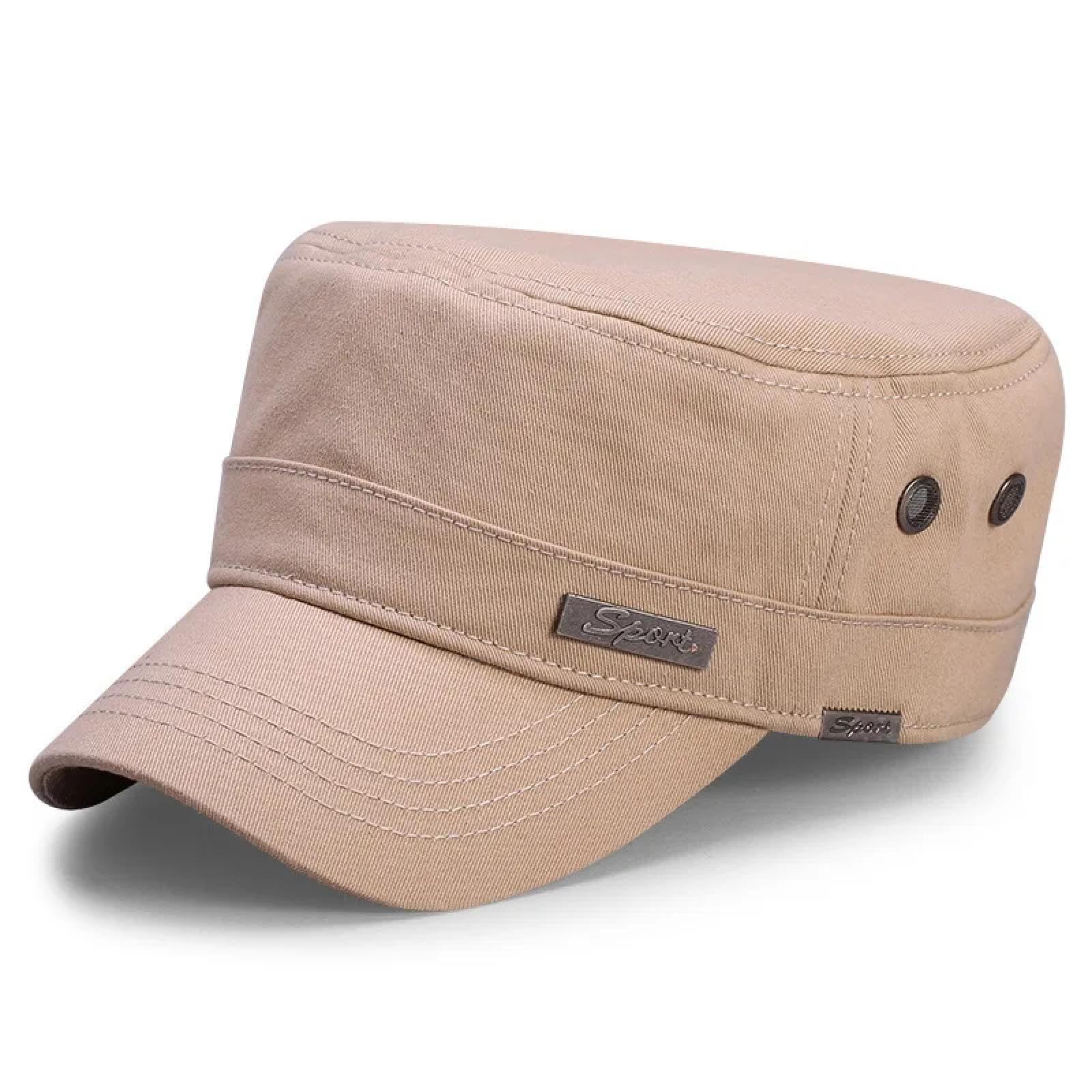 YUEZHAN Gorras De Hombre Sombreros Big Head Man Gorra Plana De Gran Tamaño Hombres Algodón Sombrero De Malla De Talla Grande