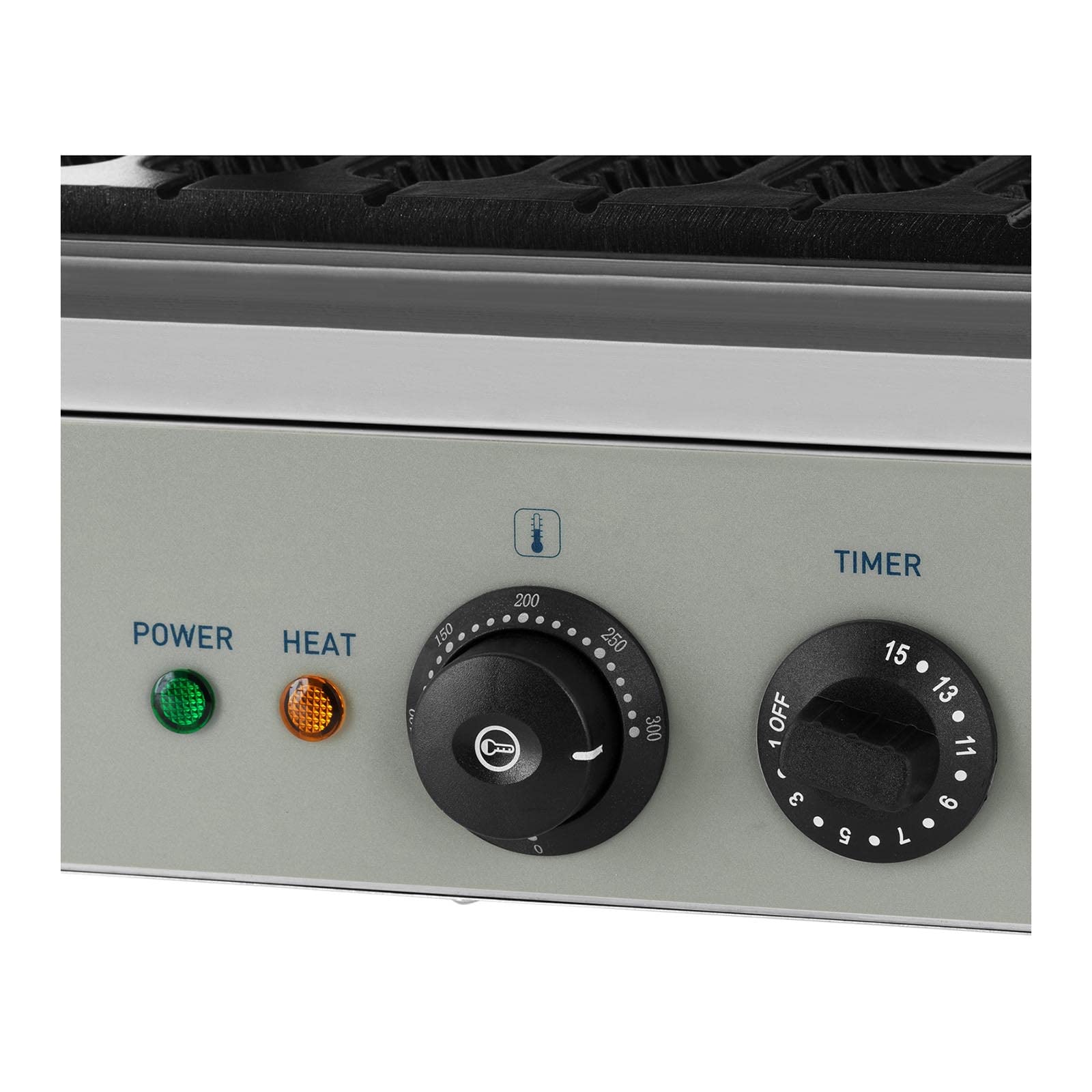 Royal Catering - RCWM-1500-S - Piastra per waffel su stecco - 1.500 Watt