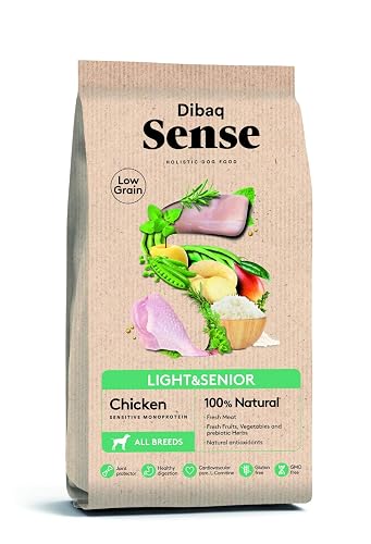 Dibaq Sense Low Grain Pollo Light o Senior, 2 kg