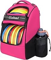 Goloni Disc Golf Backpack Bag - Holds 23+ Discs, Cooler Compartment, Durable 600D Frisbee Bag for Players