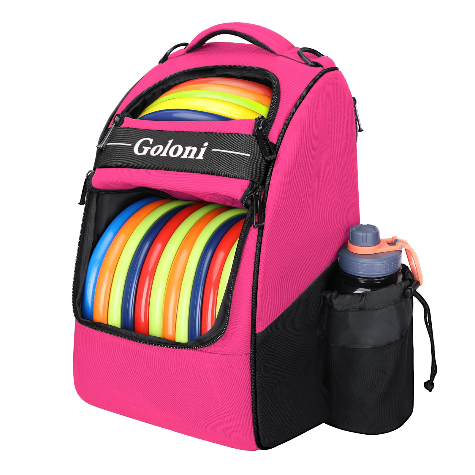 Disc Golf Bag Holds 23+ Discs,Durable Disc Golf Backpack with cooler compartment,Large Capacity Frisbee Bags