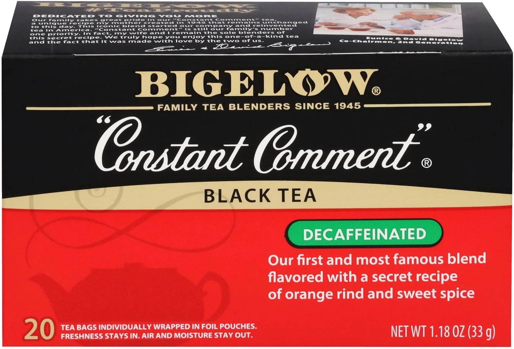 Amazon.com : Tetley Orange Pekoe Decaffeinated Tea 80 Decaf Tea Bags ...