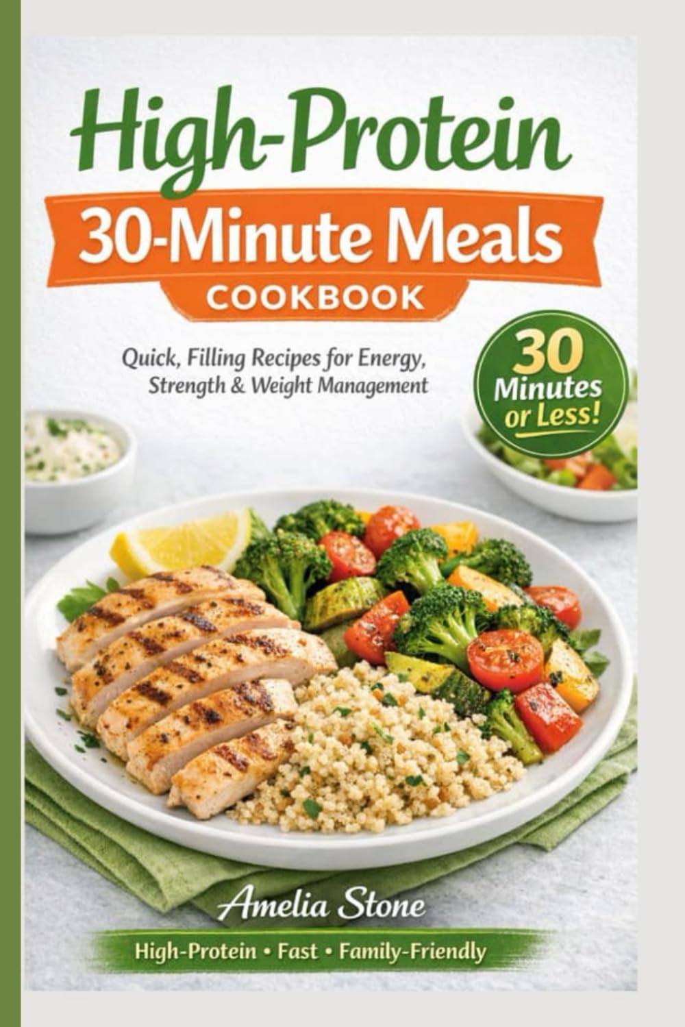 High-Protein 30-Minute Meals Cookbook: Quick, Filling Recipes for Energy, Strength & Weight Management