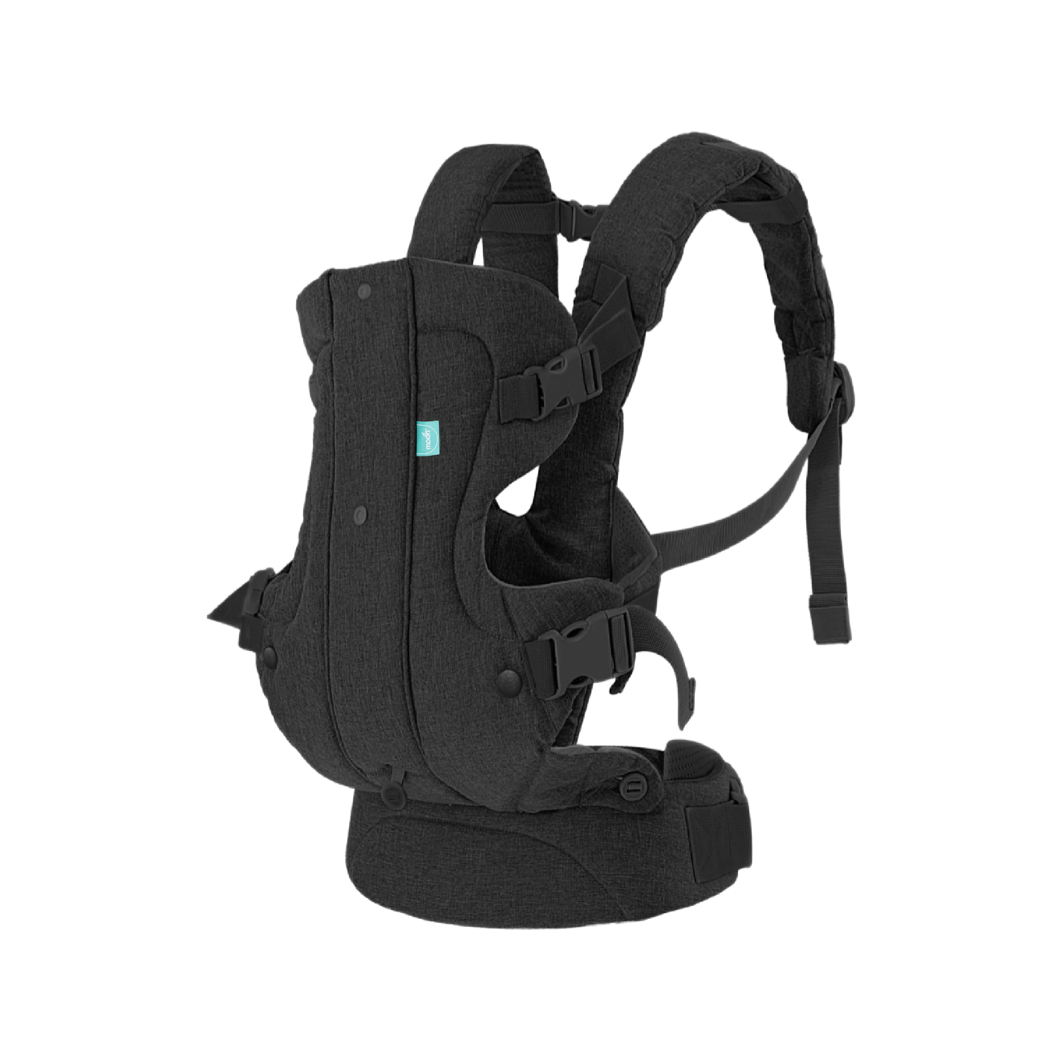 The Moon Brand KaryGo 4-in-1 Reversible Baby Carrier - Lightweight, Ergonomic, Convertible Design with Padded Head Support and Adjustable Straps- 22x12x28cm, for upto 3.6-15kg - Black