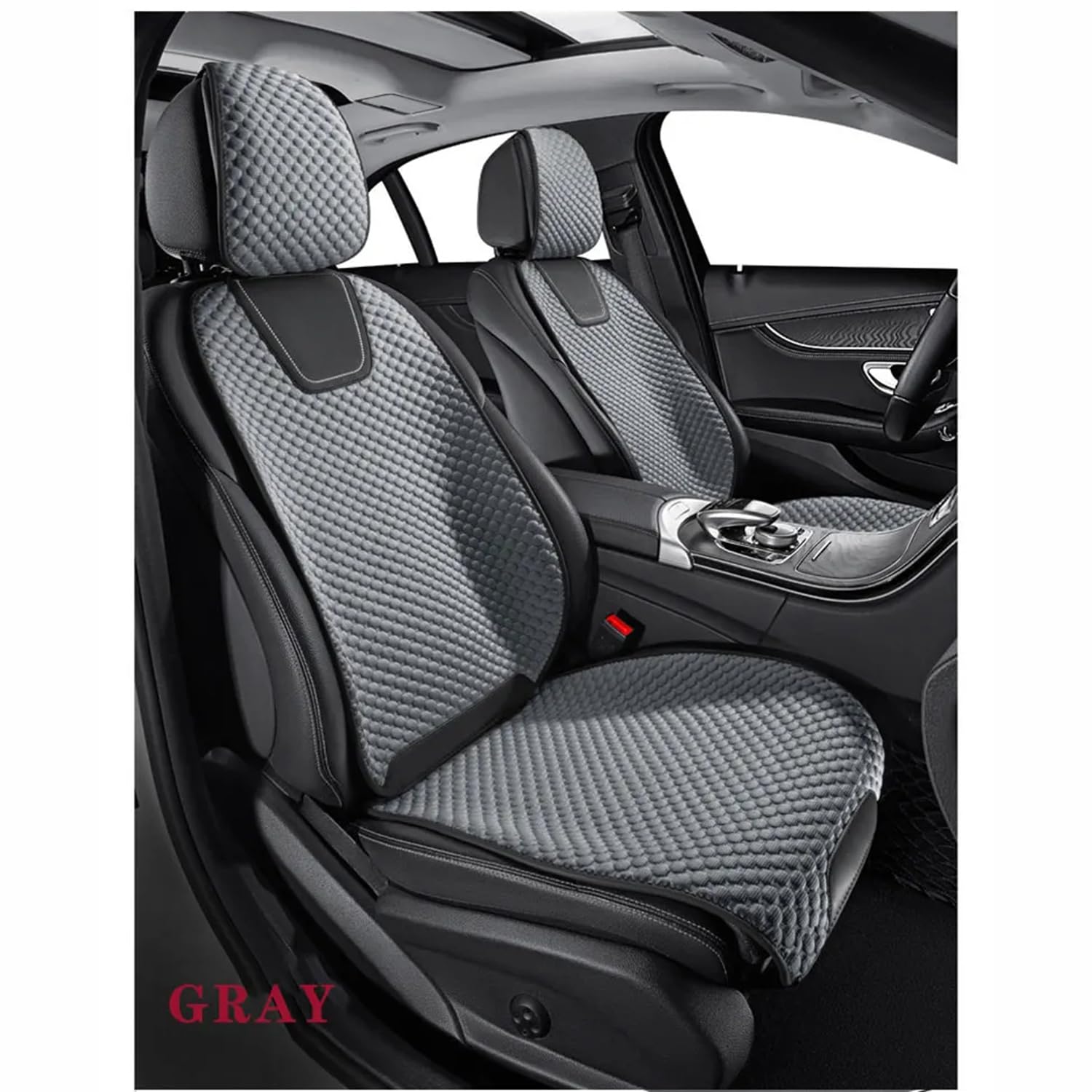 Juego Completo de Fundas para Asientos de Coche para Toyota Verso 2009-2011 2012 2013 2014 2015 2016 2017 2018,fría,Transpirable para el Verano.,B-Grey