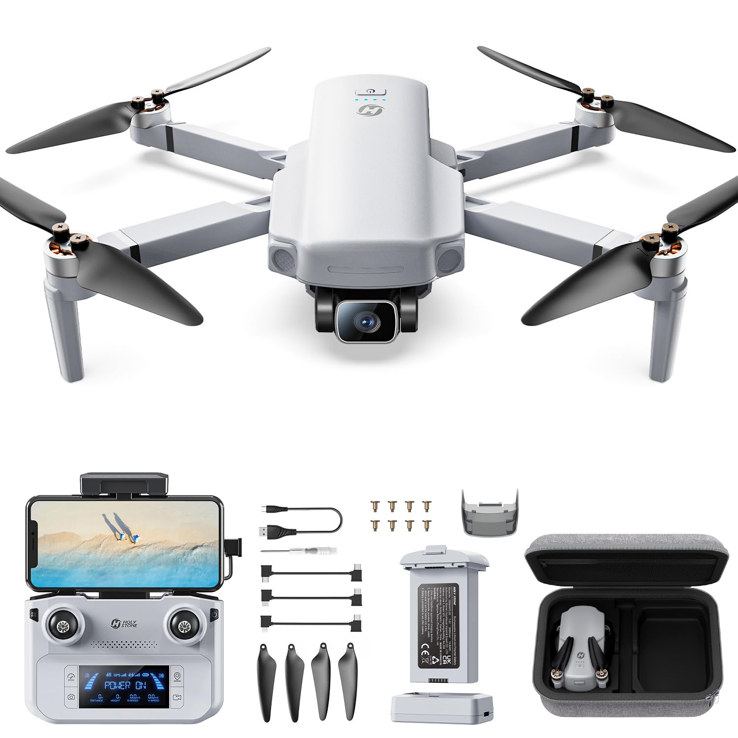 Amazon.co.jp: Holy Stone ドローン カメラ付き 屋外 4Kカメラ GPS搭載 