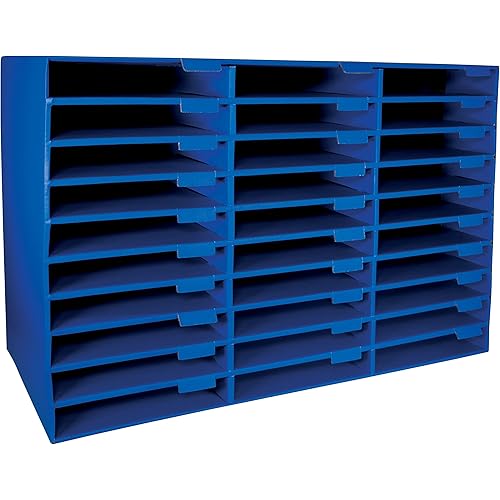 Pacon Classroom Keepers 30-Slot Mailbox, Blue (001318)