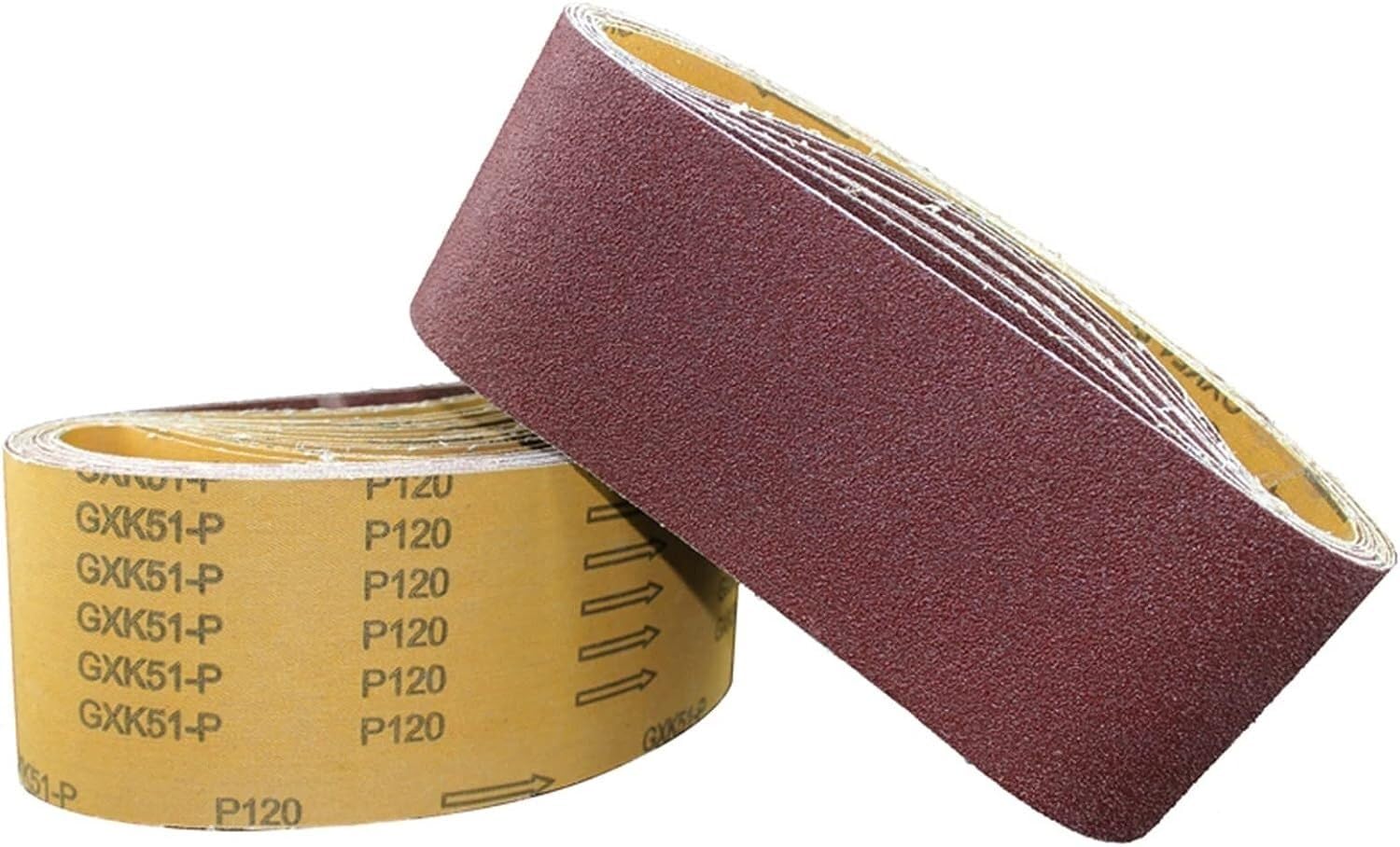 Rotolo di carta vetrata, carta vetrata fine, Nastri abrasivi 10 pezzi 100 * 610 mm 40-800 grane nastri abrasivi for carta vetrata for utensili rotanti elettrici for levigatrice for accessori Dremel fo