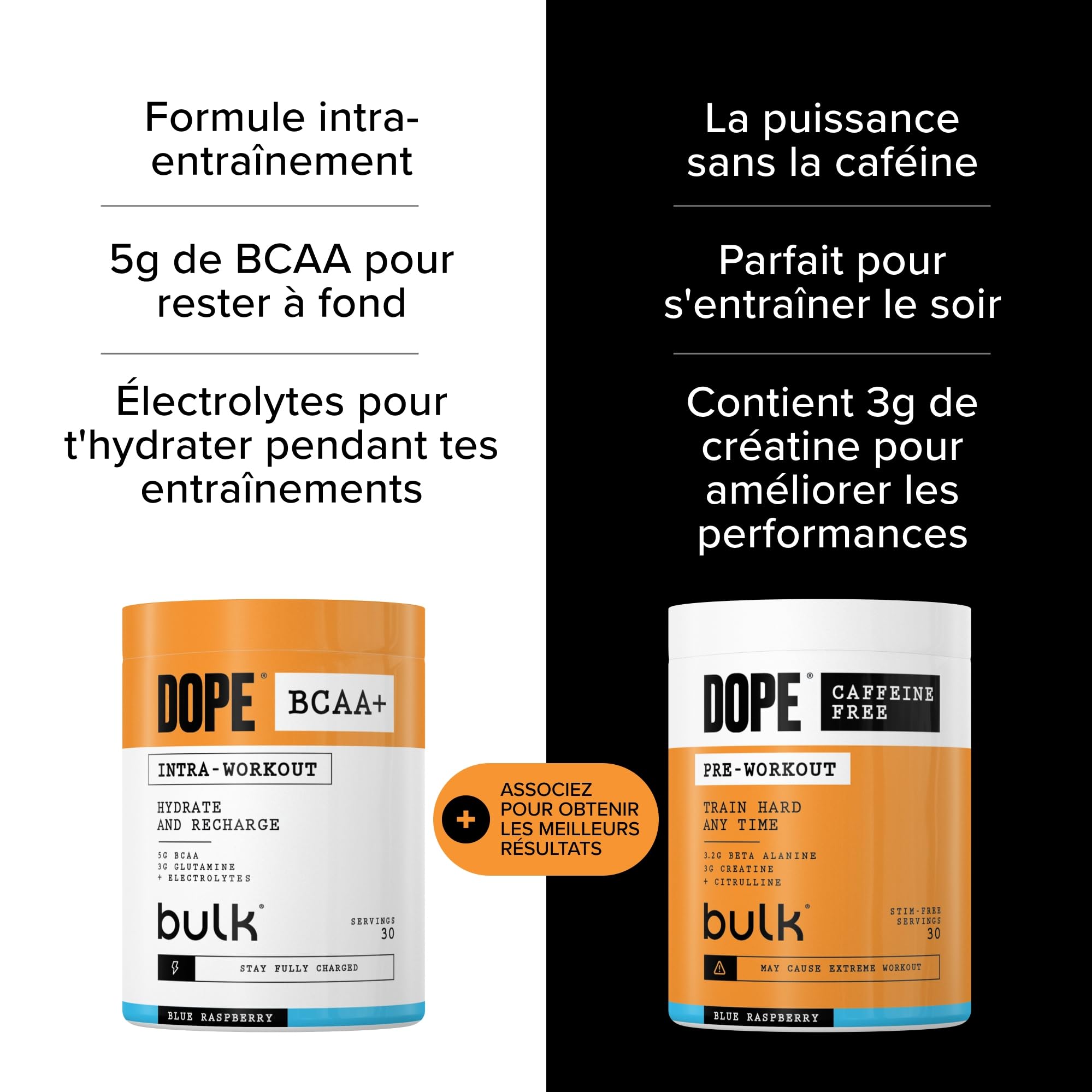 Dope Poudre Pré-Entraînement Sans Caféine | Strawberry Lime | 510g | 30 Portions | Sans Stimulants | 3,2g Beta Alanine | 3g Créatine | Mélange Citrulline AAKG | Vitamine B6 | Soutient la Puissance