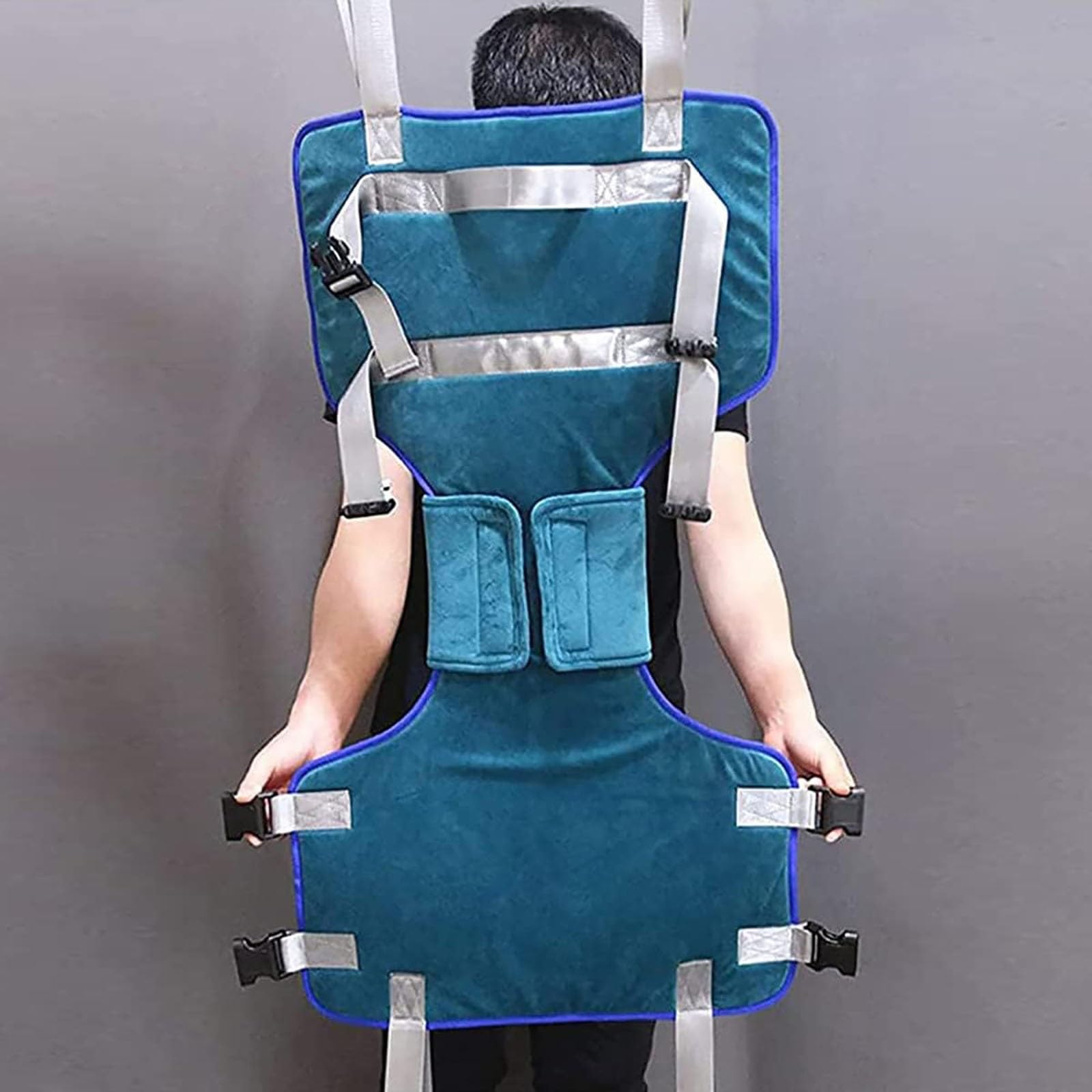 Imbracatura for il sollevamento del paziente, ausili per la deambulazione in piedi per tutto il corpo, imbracatura regolabile per il paziente con supporto a quattro punti, per l'addestratore di sollie