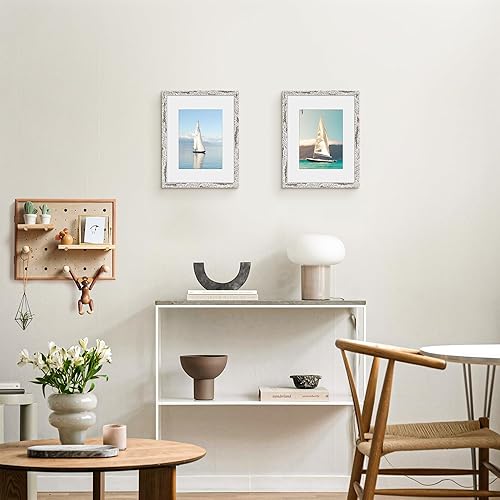 Miniatura 399 de Picrit - Juego de 12 portarretratos de 5 x 7 pulgadas para colgar en la pared o exhibir sobre una mesa, para fotos de 4 x 6 con paspartú o 5 x 7