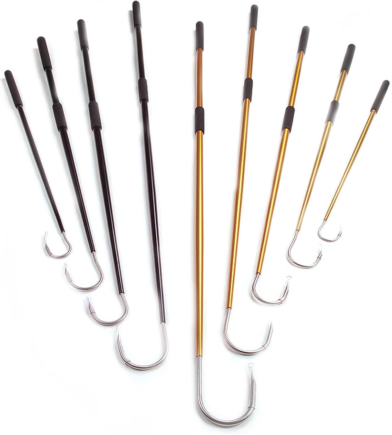 AFTCO Stick Gaffs - Model 354H - Hook 3" - Length 4' - Gold