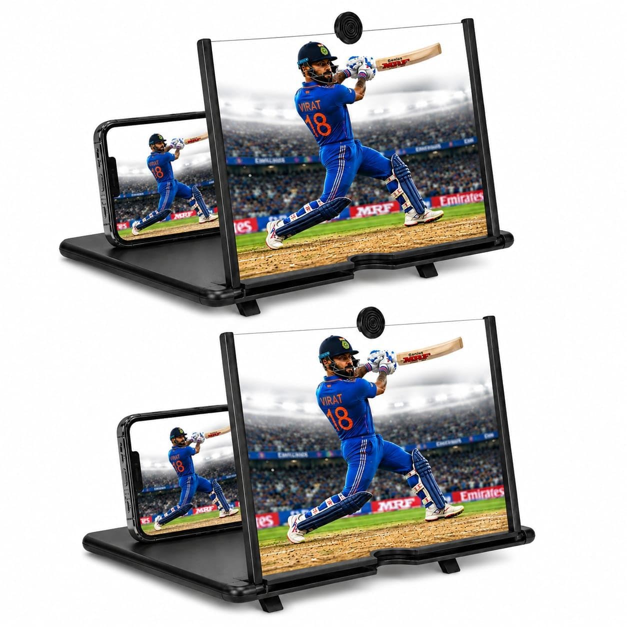 HEXON 14 Inch 3D HD Mobile Phone Screen Magnifier with Foldable Stand,Portable Screen Amplifier,Video Enlarger for Smartphones,Eye Protection Screen Expander for Movies, Gaming & Reading (2)-picture-21