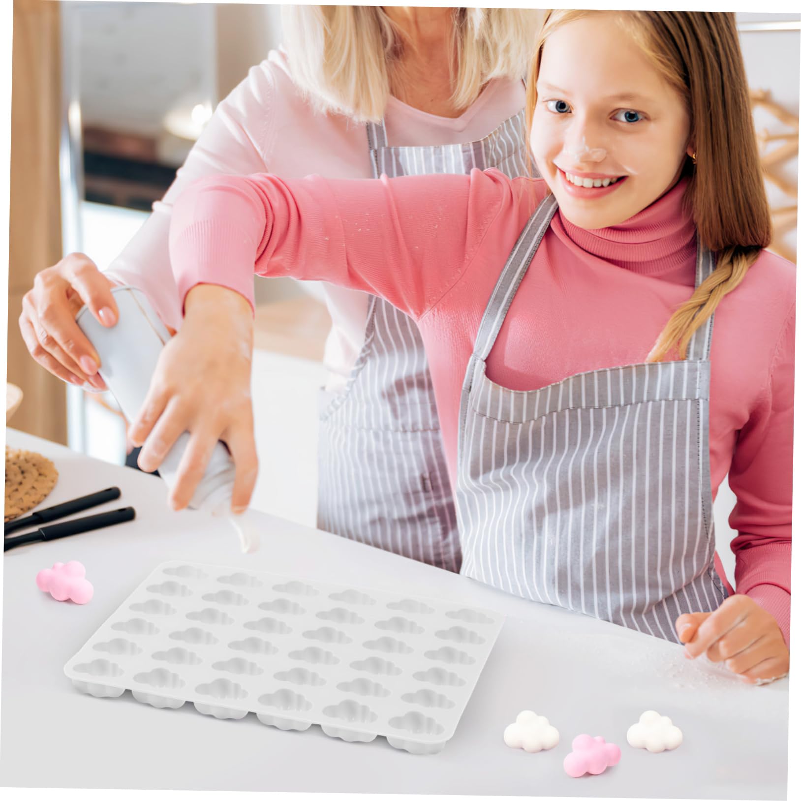 MAGICLULU 5piezas Molde De Reutilizable Para Chocolate y Dulces Molde De Nubes De Cavidades Para Hacer Juguetes De Gelatina y Snacks Congelados
