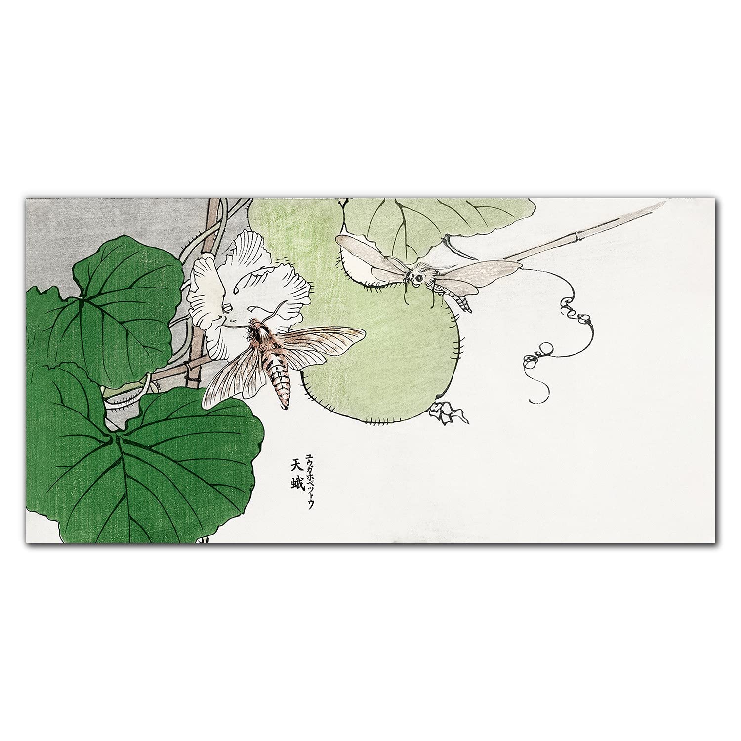 Décoration de cuisine feuilles et fleurs fond de hotte en verre adhésif 100x50 cm