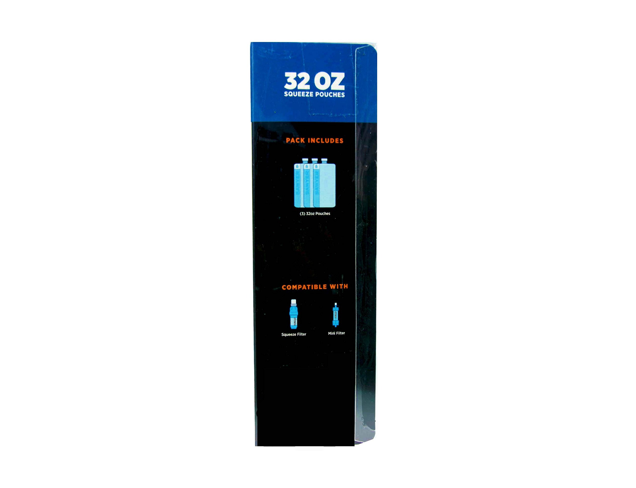 Sawyer MINI Original Wasserfilter SPARSET mit 3 x 1 Liter oder 2 x 2 Liter Trinkbeutel (SP128 Mini Blue + 3x1L Trinkbeutel SP113)