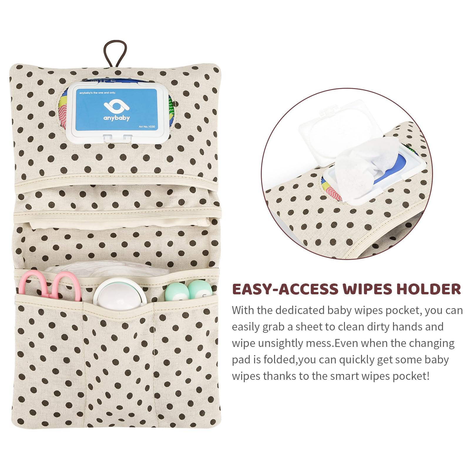 Borsa per Pannolini per Bambini per Mamma in Viaggio, Piccola Sacchetto del Pannolino Lavabile Organizer per Pannolini Asciugamani Crema