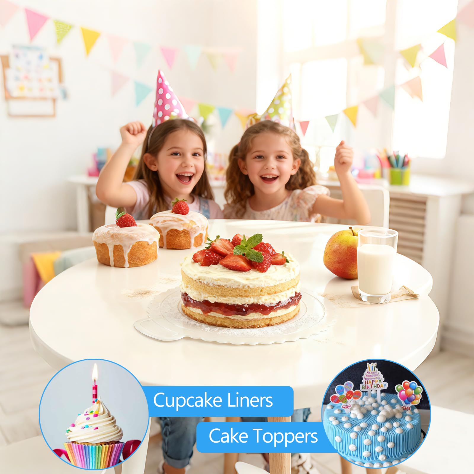 Makmeng 722-teiliges Kuchendekorationsset – Backzubehör mit Springformen, drehbarer Kuchen-Drehteller, Spritzbeutel und Zuckerguss-Spritztüllen-Set – Kuchendekorationswerkzeuge für Anfänger